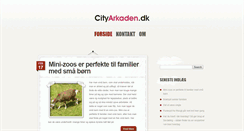 Desktop Screenshot of cityarkaden.dk